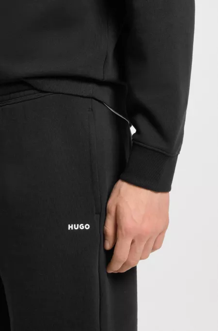 Cotton-terry shorts with logo print