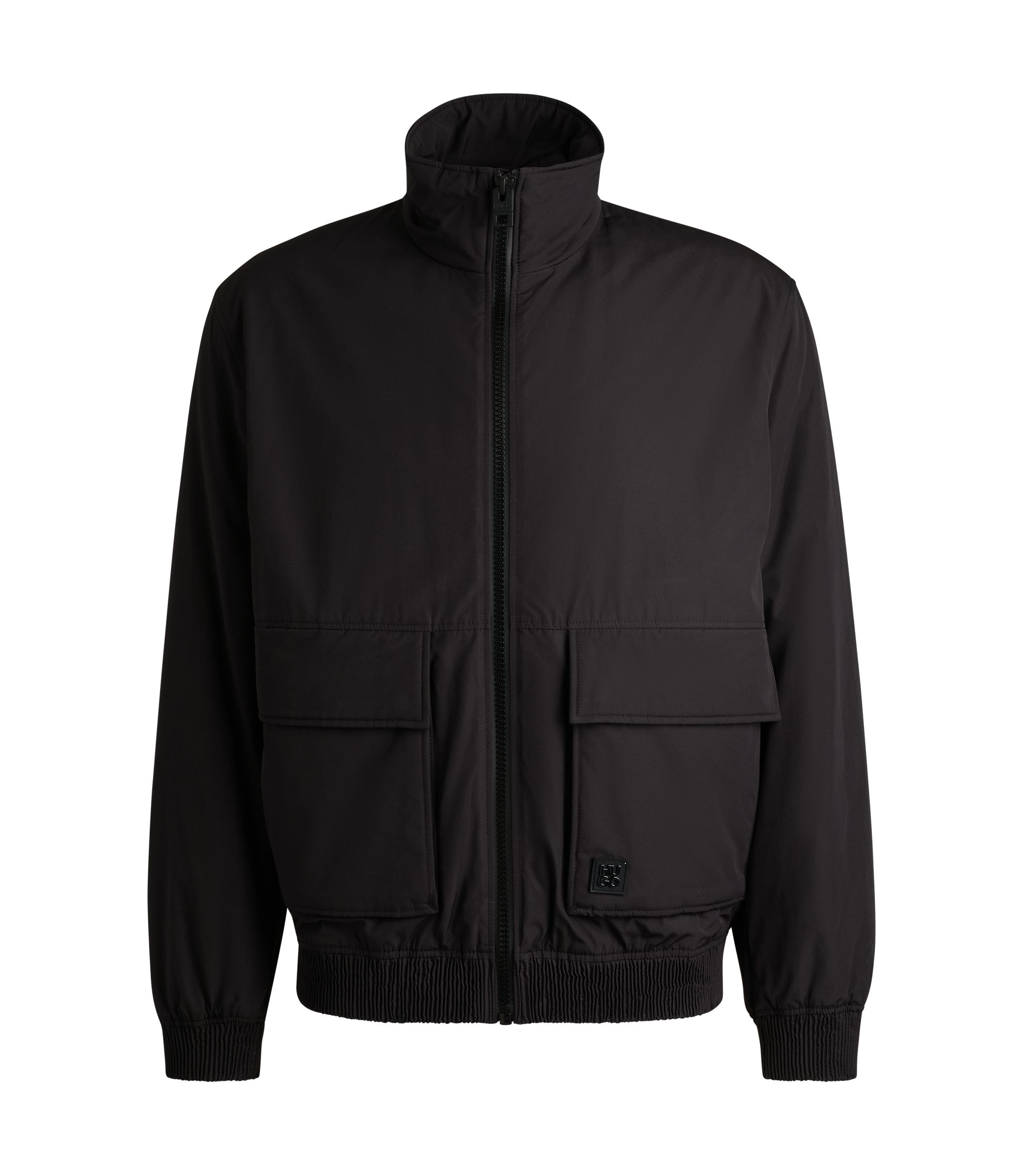 HUGO - Water-repellent jacket in matte fabric - Black
