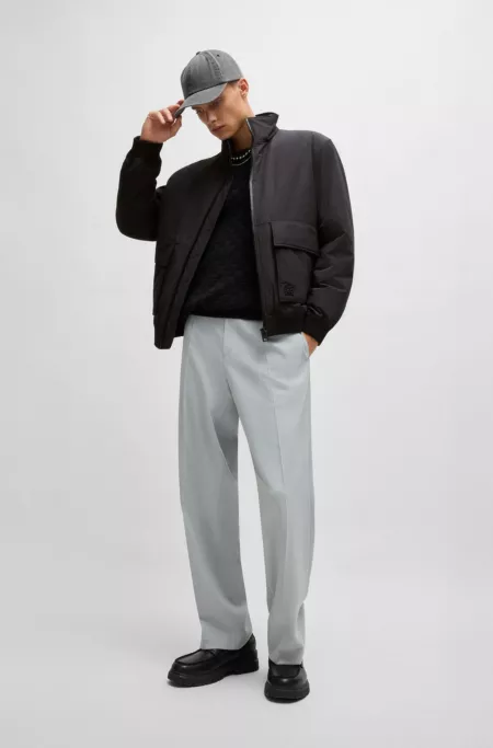 Water-repellent jacket in matte fabric