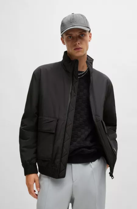 Water-repellent jacket in matte fabric
