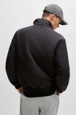 Water-repellent jacket in matte fabric, Black