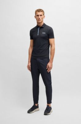 Paddy polo shirt quick-dry ribbed fabric