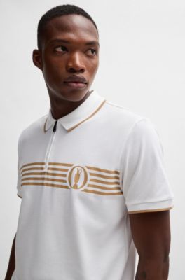 The Open polo shirt with special artwork, White