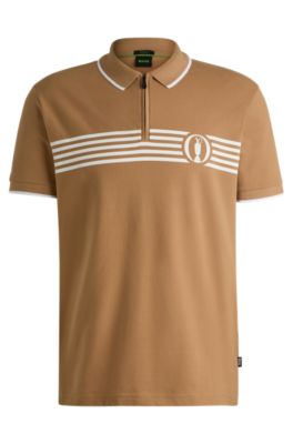 The Open polo shirt with special artwork, Beige