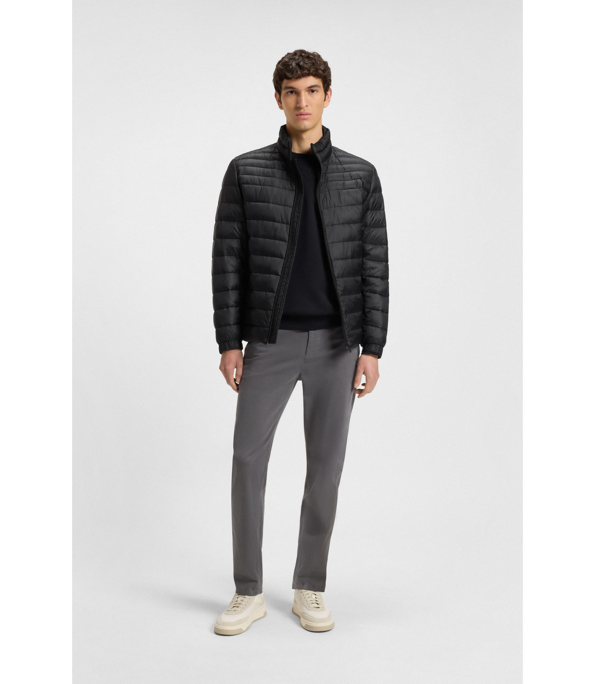 HUGOBOSS PACKABLE ultra lightweightジャケット BOSS - Mixed-quilting packable jacket with water-repellent finish