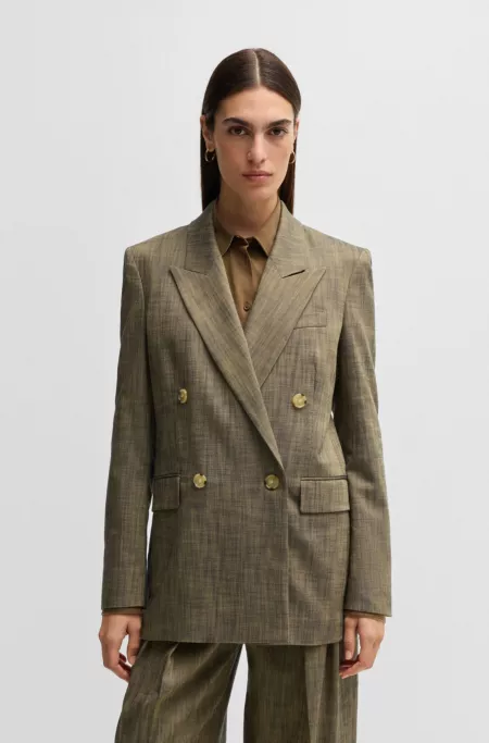 Regular-fit double-breasted blazer