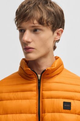 Packable gilet in water-repellent fabric, Light Orange