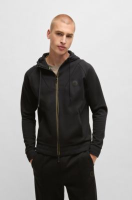 Zip-up hoodie with Double B monogram