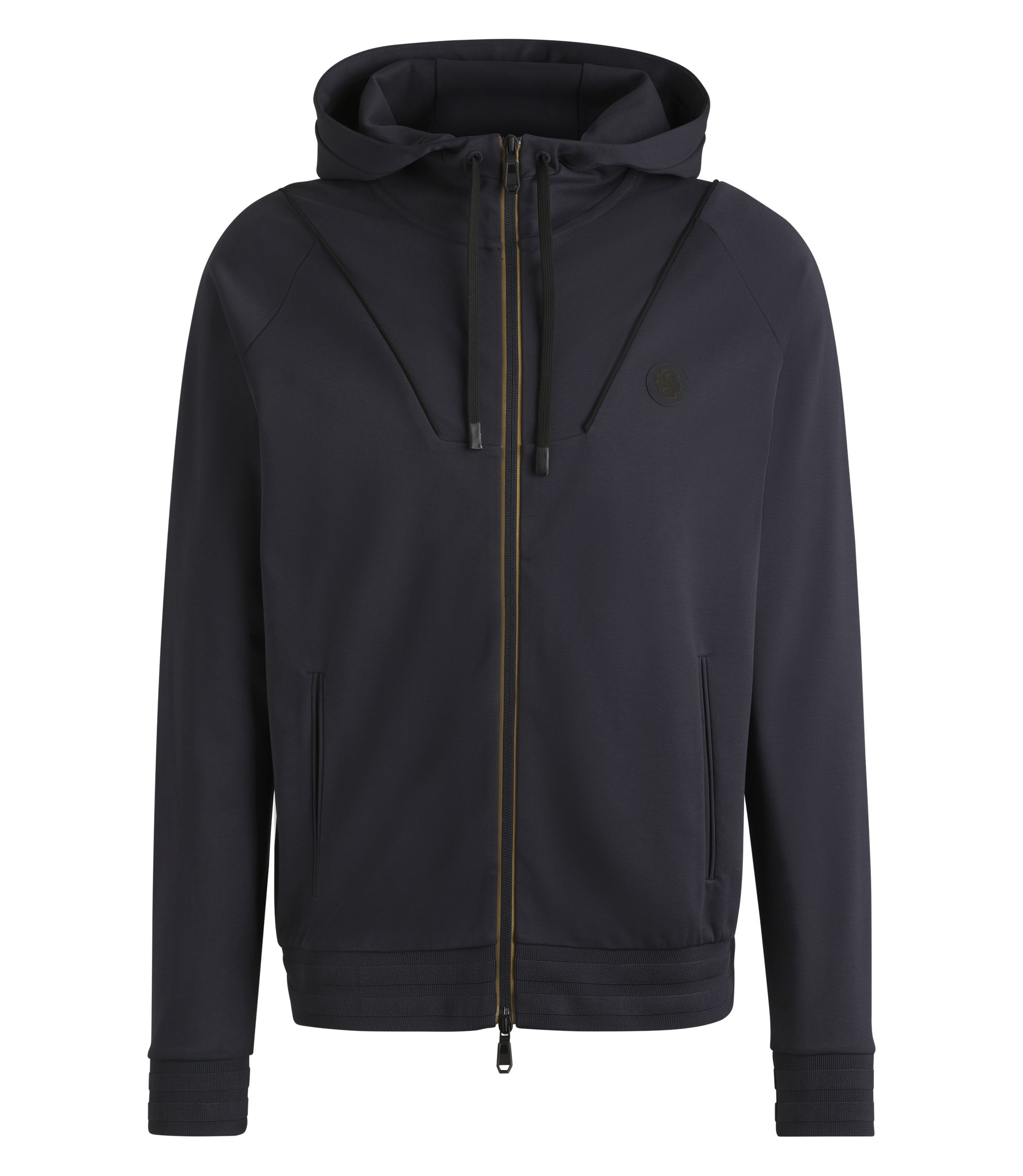 トップス double zip short hoodie Shoowtime パーカー Pigment dye short length double zip