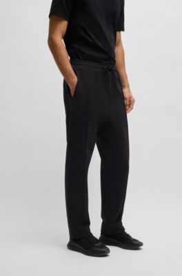 Cotton tracksuit bottoms with Double B monogram, Black