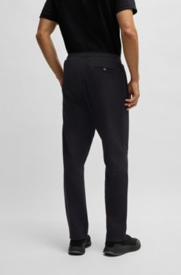Cotton tracksuit bottoms with Double B monogram, Black