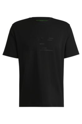 BOSS - Cotton-jersey relaxed-fit T-shirt with seasonal