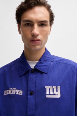 BOSS x NFL water-repellent jacket with embroidered branding, Giants