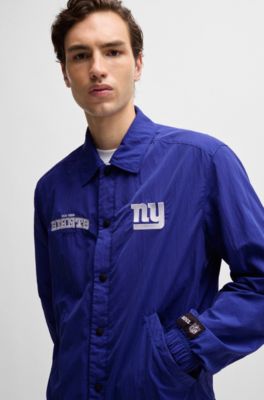 BOSS x NFL water-repellent jacket with embroidered branding, Giants