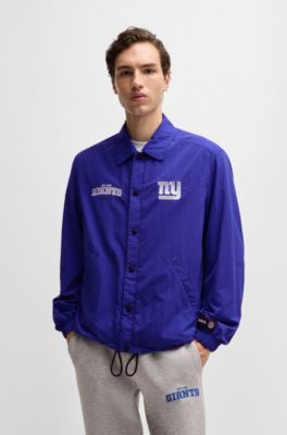 BOSS x NFL water-repellent jacket with embroidered branding, Giants