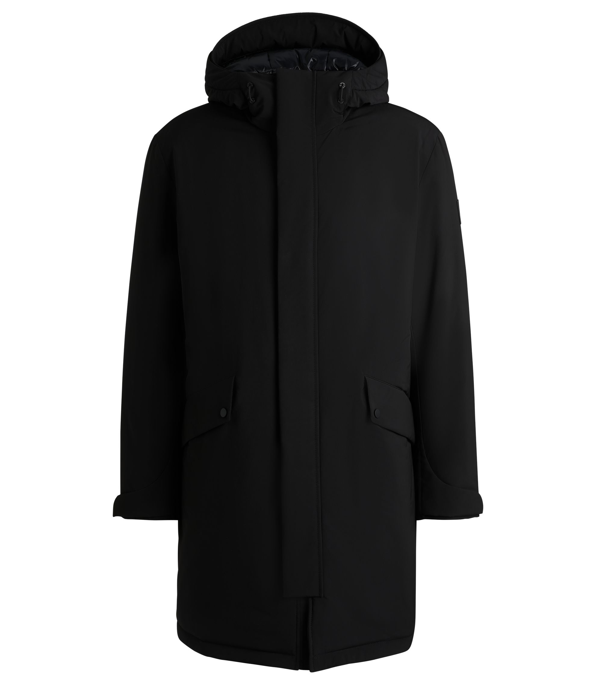 BOSS - Water-repellent jacket with down filling - Black