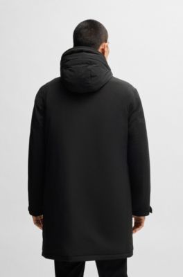 Water-repellent jacket with down filling, Black