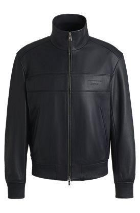 Porsche x BOSS regular-fit jacket in leather
