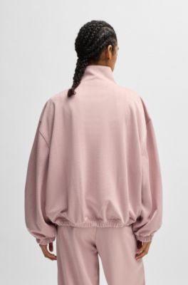 Oversize-fit jacket with all-over logo jacquard, Patterned