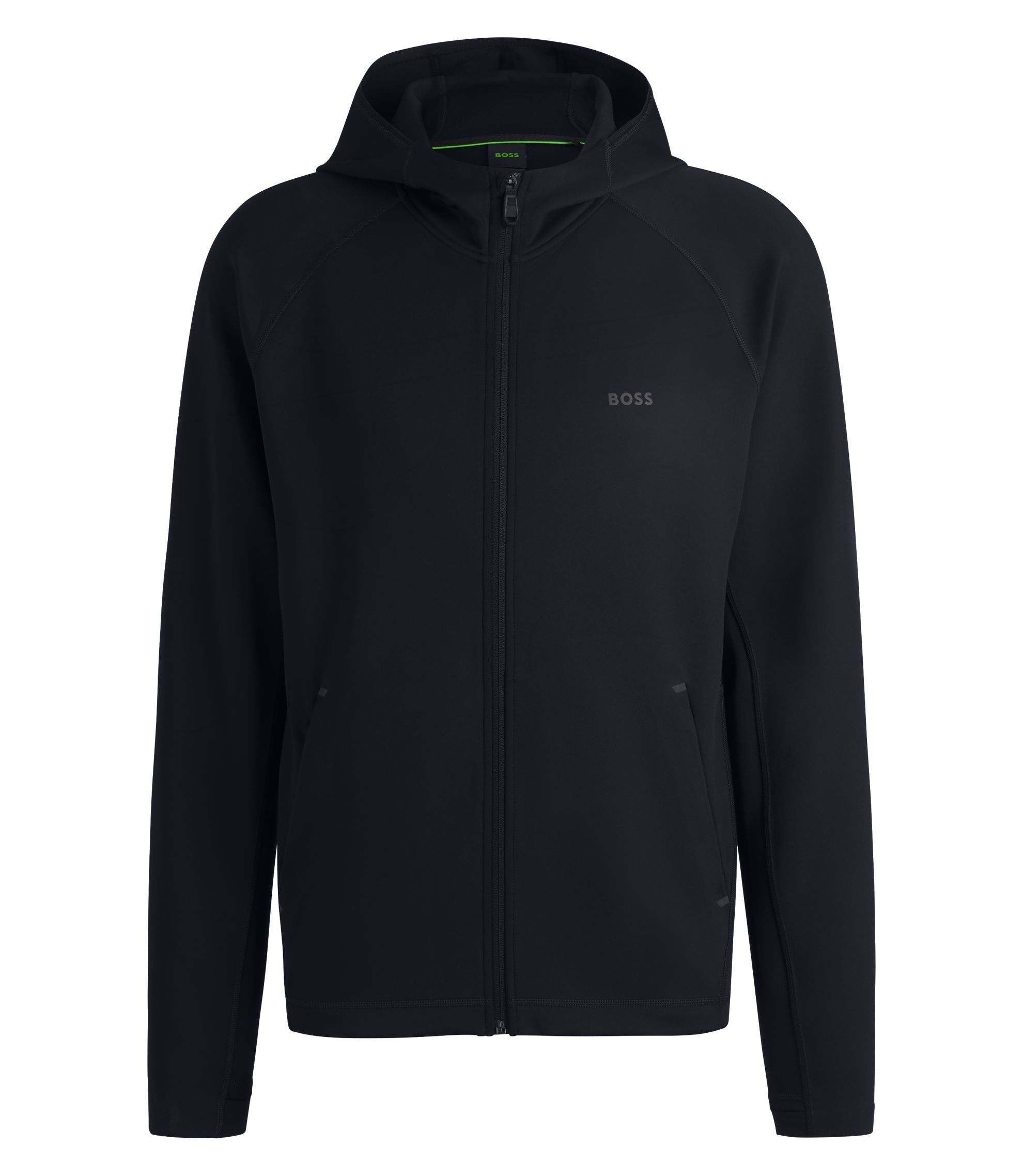 HUGO BOSS ジャケット HUGO - Slim-fit zip-up jacket in patterned stretch twill