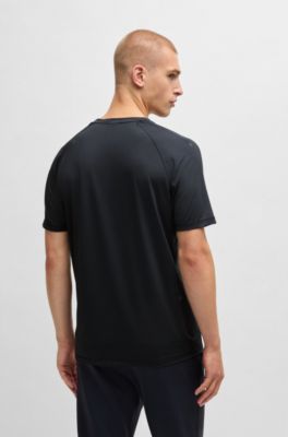 T-shirt Slim au design dynamique avec d&eacute;tails r&eacute;fl&eacute;chissants, Bleu fonc&eacute;