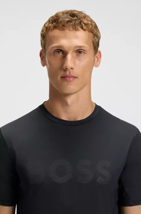 Slim-fit T-shirt with decorative reflective details