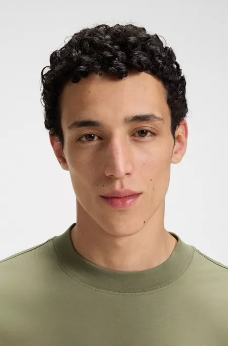 Mercerised-cotton T-shirt in a relaxed fit