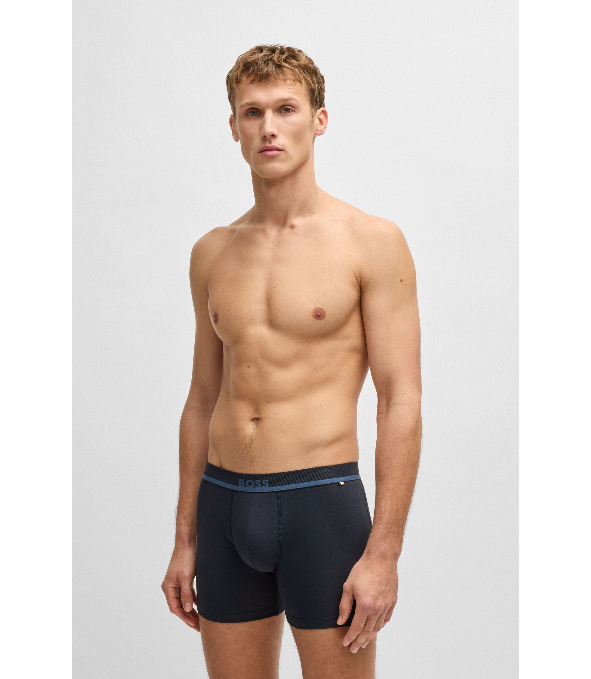 Plain Navy Blue Men Cotton Boxer Short, Black At ₹ 120/piece In