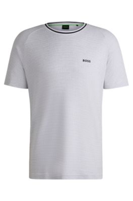 Tシャツ・カットソー BOSS Men T-shirt White 50506373 100 BOSS T-Shirt Men Regular Fit In Cotton With Contrast Logo