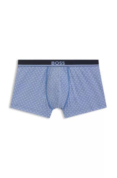 Printed trunks in stretch cotton