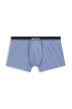 Printed trunks in stretch cotton