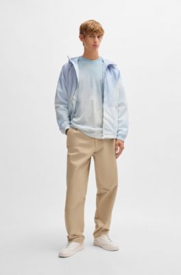 Cloud-artwork T-shirt with Double B monograms, Light Blue