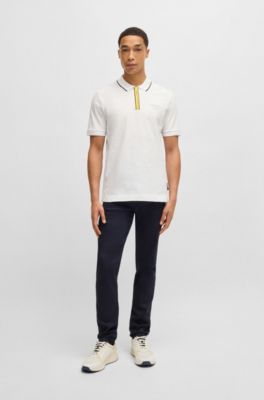 Porsche x BOSS stretch-cotton polo shirt