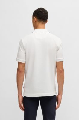 Porsche x BOSS stretch-cotton polo shirt