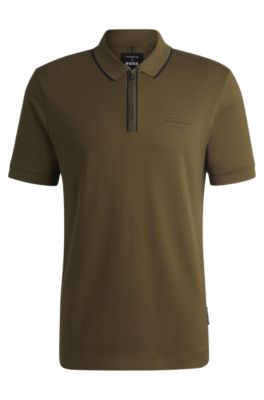 ■Hugo Boss■ Jersey Cotton Polo Shirt Regular Fit 505155960 HUGO - HUGO x RB stretch-cotton polo shirt with carbon