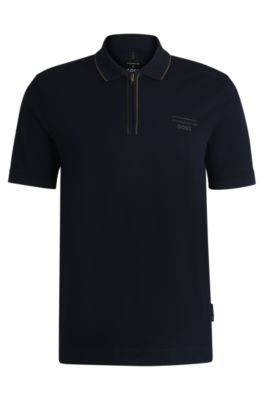 BOSS - Porsche x BOSS stretch-cotton polo shirt - Yellow