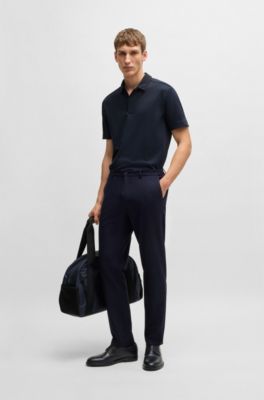 Polo shirt with antibacterial performance, Dark Blue