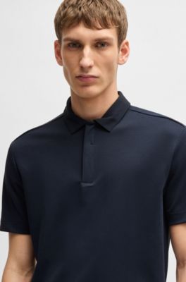 Polo shirt with antibacterial performance, Dark Blue