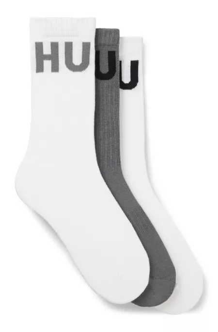 Three-pack of logo socks in a short length