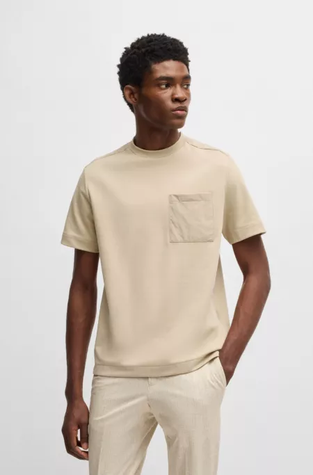 T-shirt with tonal trims