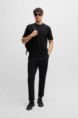 Camiseta termorreguladora de algod&oacute;n con monograma Double&nbsp;B, Negro