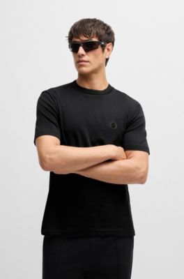 Camiseta termorreguladora de algod&oacute;n con monograma Double&nbsp;B, Negro