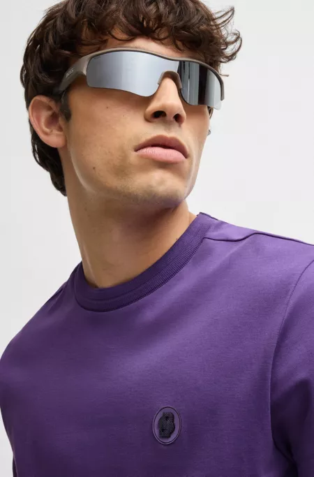 Thermo-regulating T-shirt in cotton with Double B monogram