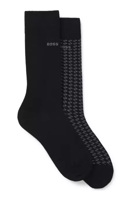 Two-pack of regular-length socks in cotton