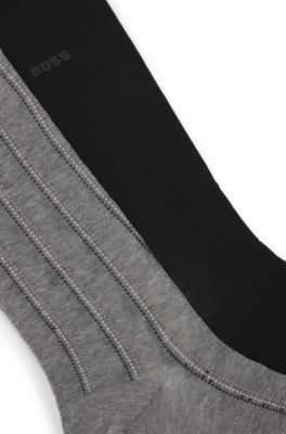Two-pack of regular-length socks, Grey