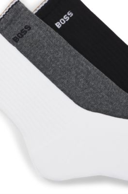 Three-pack of logo-detail socks in a short length