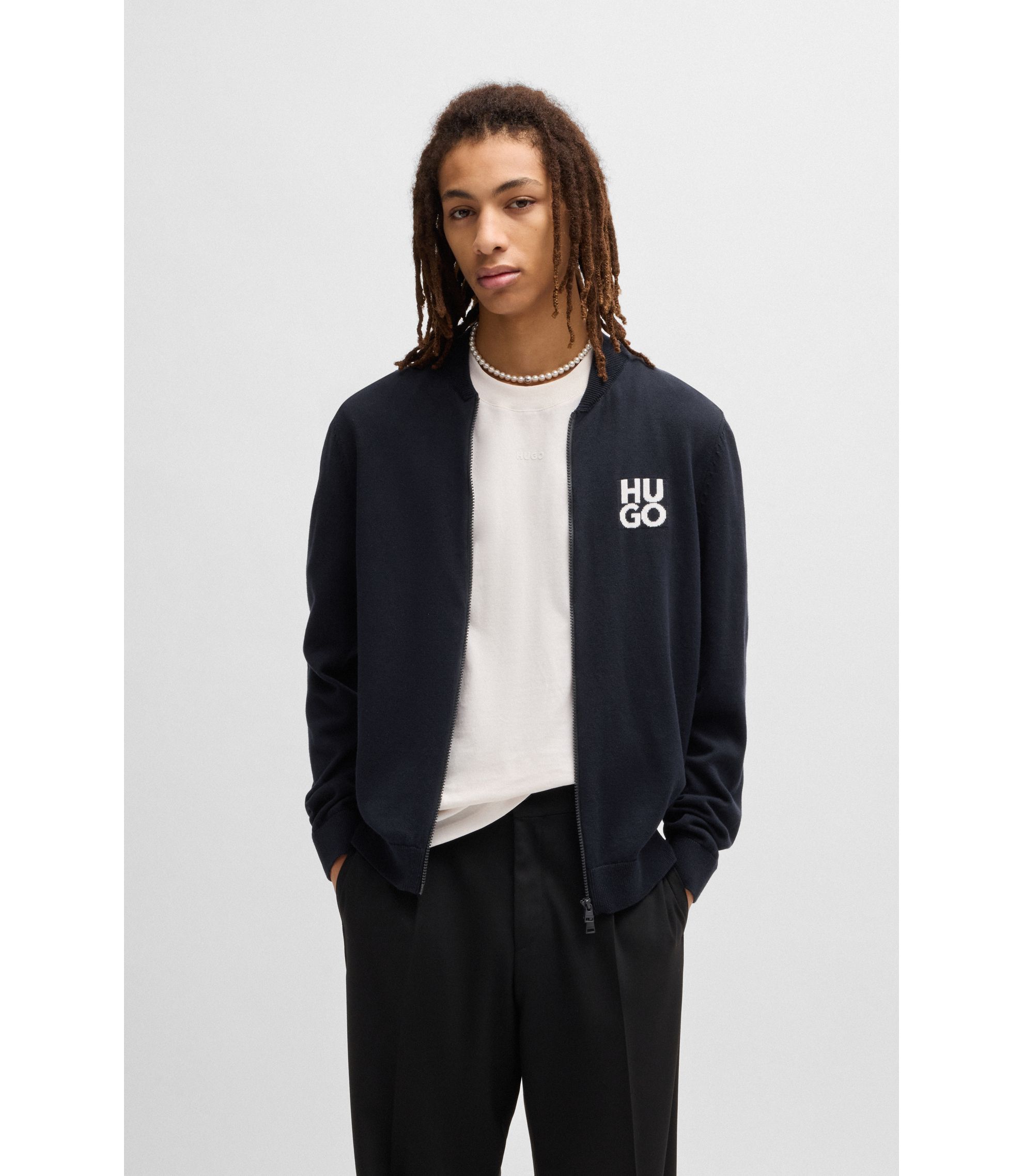 トップス 20SS doublet HIDDEN MESSAGE CARDIGAN Doublet Knit & Sweater HIDDEN MESSAGE CARDIGAN (Thick) XL