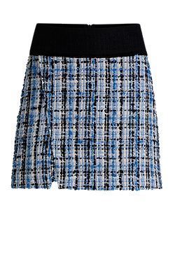 Mini skirt in multicolored tweed