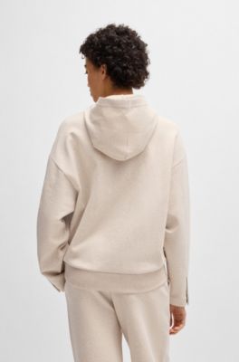 Hoodie with Double B monogram, Light Beige