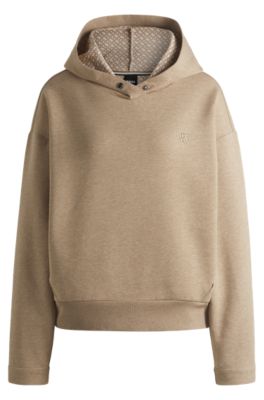 Hoodie with Double B monogram, Beige